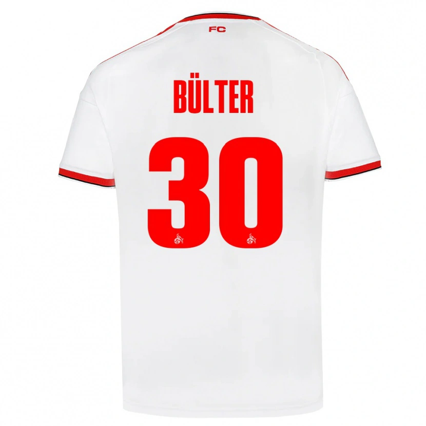 Danxen Dámské Marius Bülter #30 Bílá Červená Černá Domů Hráčské Dresy 2026/27 Dres