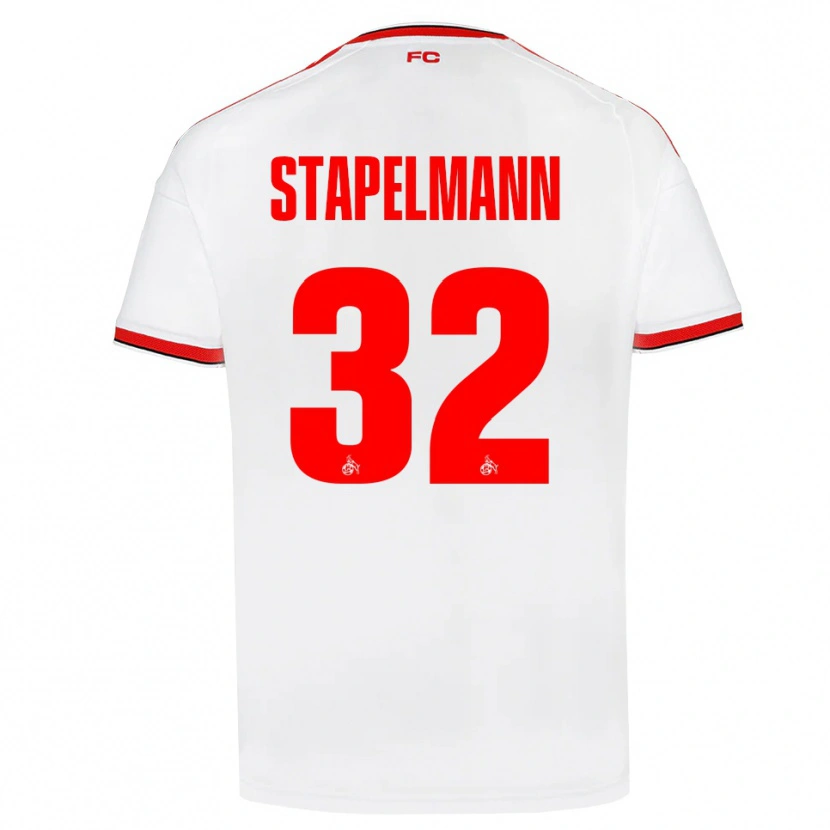 Danxen Dámské Luis Stapelmann #32 Bílá Červená Černá Domů Hráčské Dresy 2026/27 Dres
