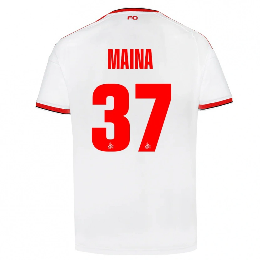 Danxen Dámské Linton Maina #37 Bílá Červená Černá Domů Hráčské Dresy 2026/27 Dres