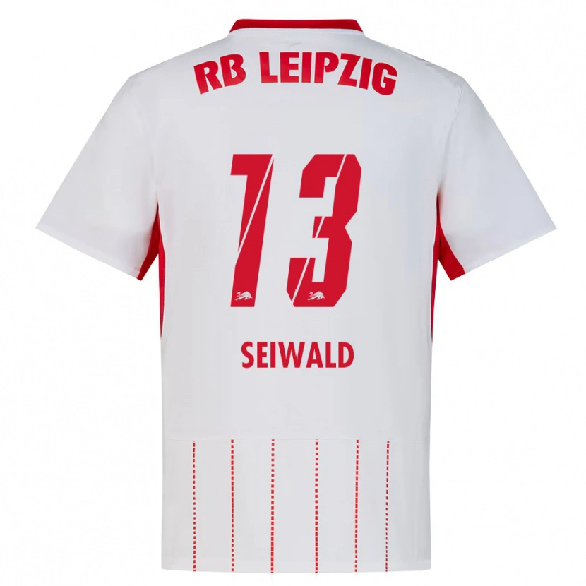 Danxen Dámské Nicolas Seiwald #13 Červená Bílá Žlutá Domů Hráčské Dresy 2026/27 Dres