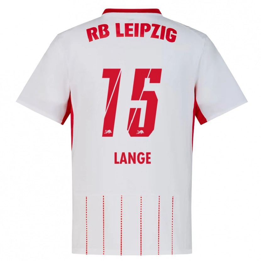 Danxen Dámské Oskar Lange #15 Červená Bílá Žlutá Domů Hráčské Dresy 2026/27 Dres