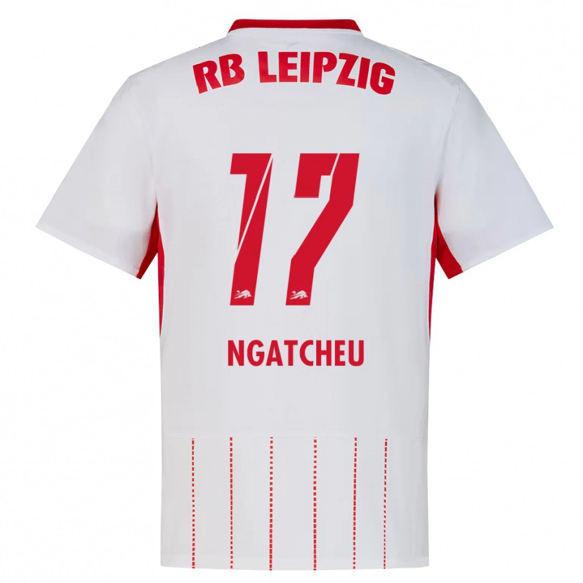Danxen Dámské Yohan Ngatcheu #17 Červená Bílá Žlutá Domů Hráčské Dresy 2026/27 Dres