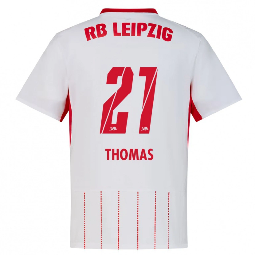 Danxen Dámské Ayodele Thomas #21 Červená Bílá Žlutá Domů Hráčské Dresy 2026/27 Dres