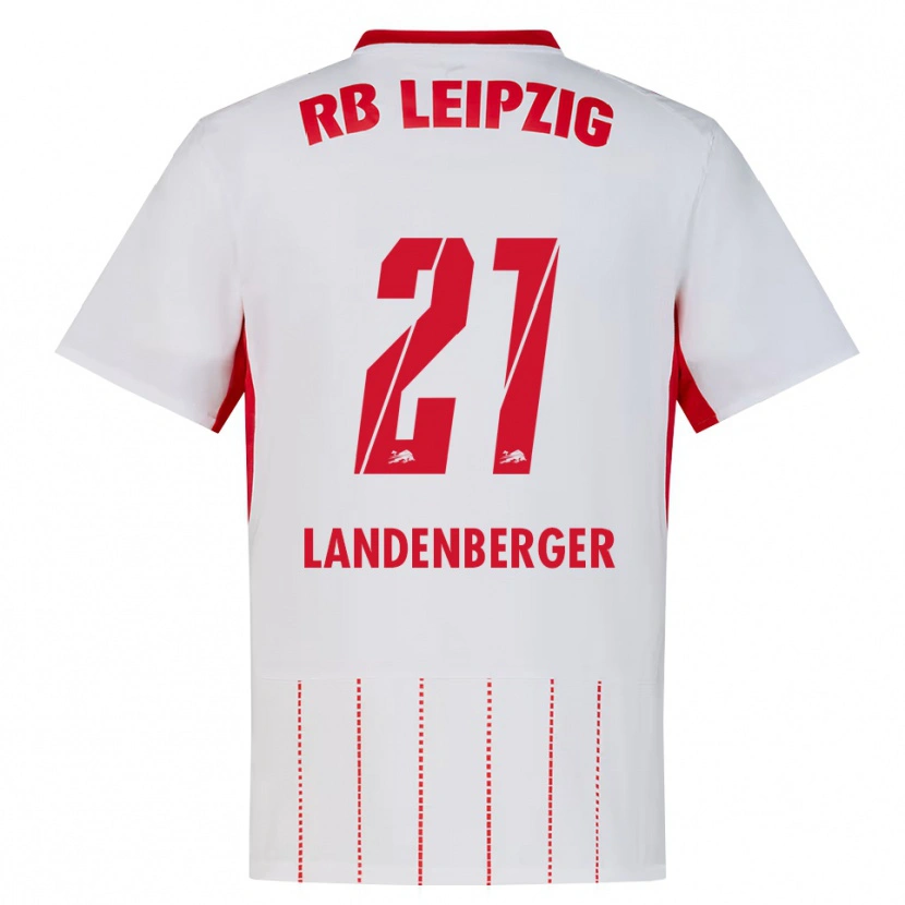 Danxen Dámské Julia Landenberger #21 Červená Bílá Žlutá Domů Hráčské Dresy 2026/27 Dres