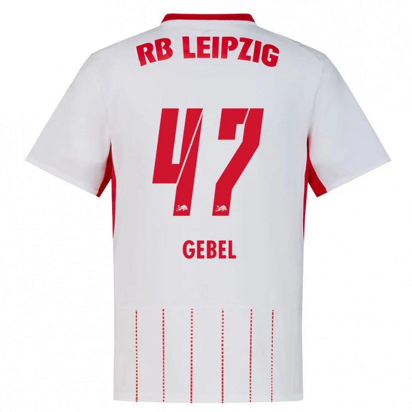 Danxen Dámské Viggo Gebel #47 Červená Bílá Žlutá Domů Hráčské Dresy 2026/27 Dres