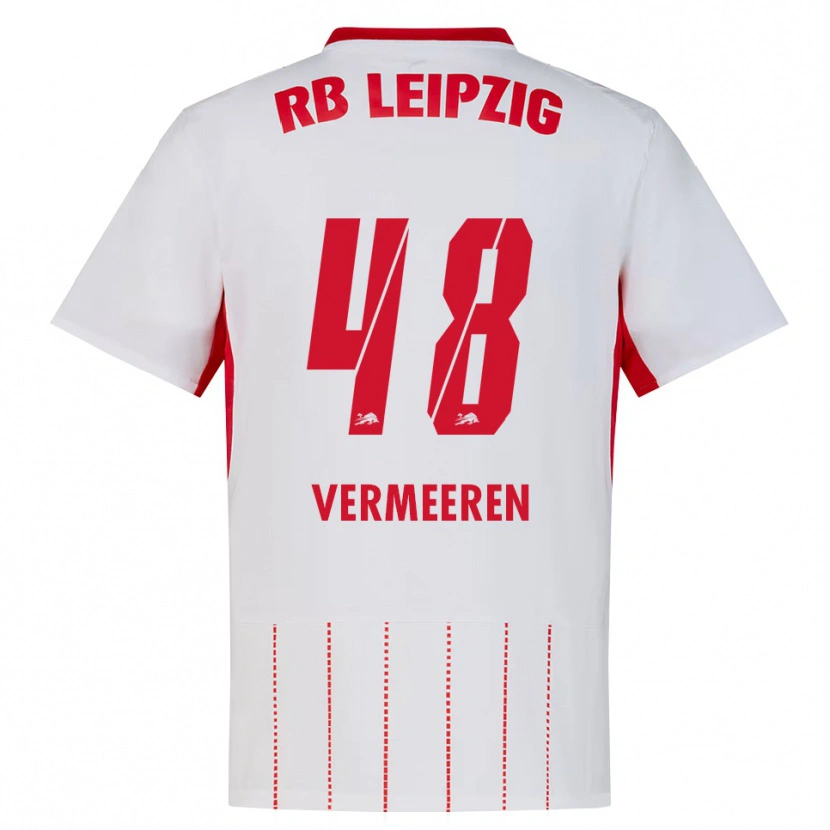 Danxen Dámské Arthur Vermeeren #48 Červená Bílá Žlutá Domů Hráčské Dresy 2026/27 Dres