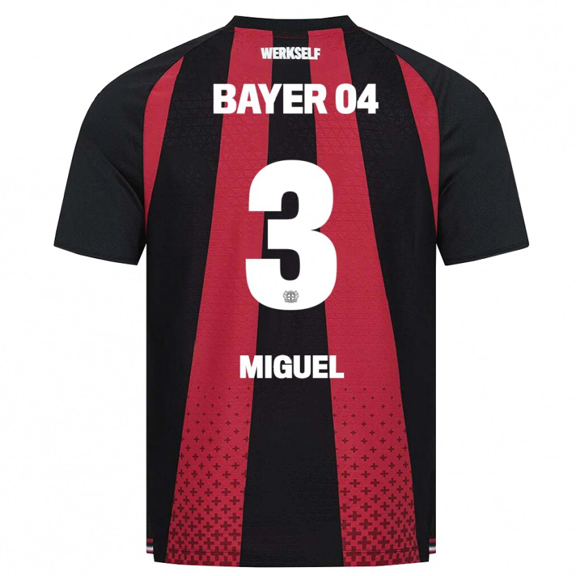 Danxen Dámské Miguel Gutiérrez #3 Černá Bílá Červená Domů Hráčské Dresy 2026/27 Dres
