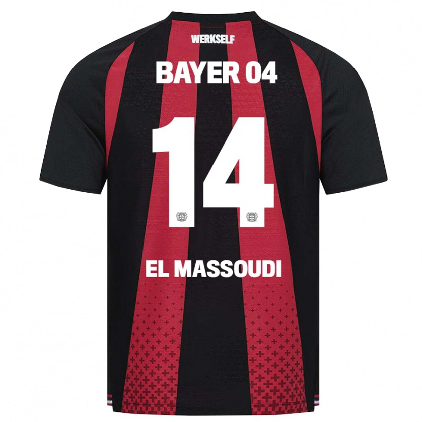 Danxen Dámské Nassim El Massoudi #14 Černá Bílá Červená Domů Hráčské Dresy 2026/27 Dres