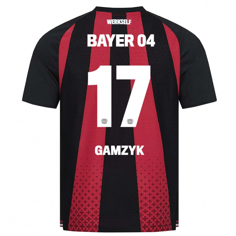 Danxen Dámské Andriy Gamzyk #17 Černá Bílá Červená Domů Hráčské Dresy 2026/27 Dres