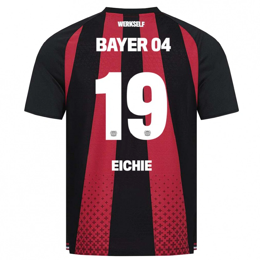 Danxen Dámské Isaiah Eichie #19 Černá Bílá Červená Domů Hráčské Dresy 2026/27 Dres