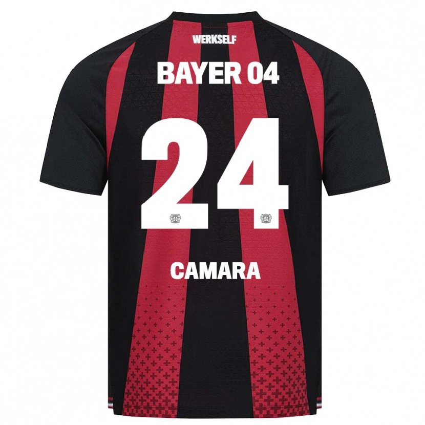 Danxen Dámské Nourdine Camara #24 Černá Bílá Červená Domů Hráčské Dresy 2026/27 Dres
