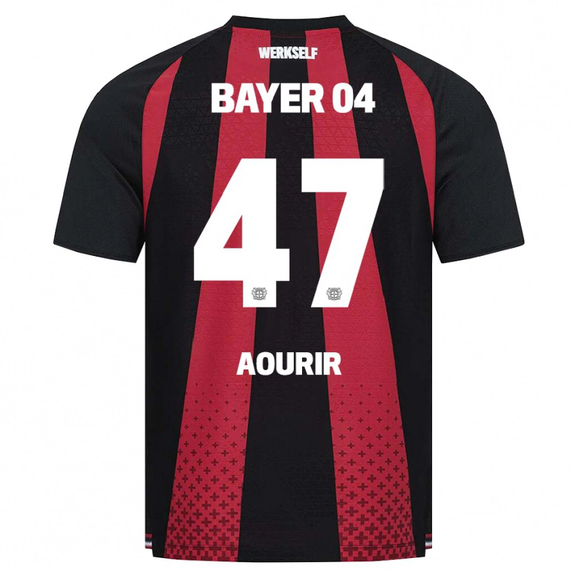 Danxen Dámské Ayman Aourir #47 Černá Bílá Červená Domů Hráčské Dresy 2026/27 Dres