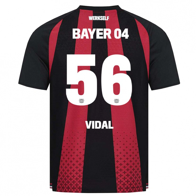 Danxen Dámské Juliette Vidal #56 Černá Bílá Červená Domů Hráčské Dresy 2026/27 Dres