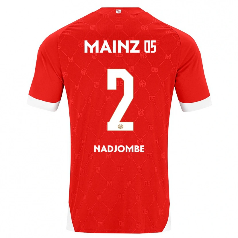 Danxen Dámské Jean-Marie Nadjombe #2 Červená Bílá Domů Hráčské Dresy 2026/27 Dres