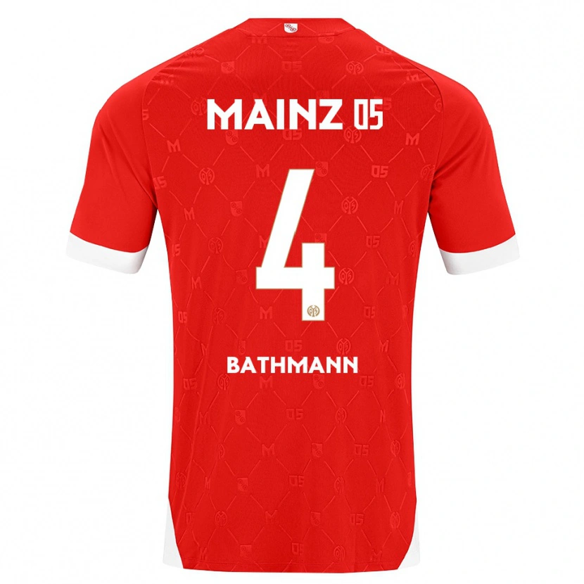 Danxen Dámské Kara Bathmann #4 Červená Bílá Domů Hráčské Dresy 2026/27 Dres