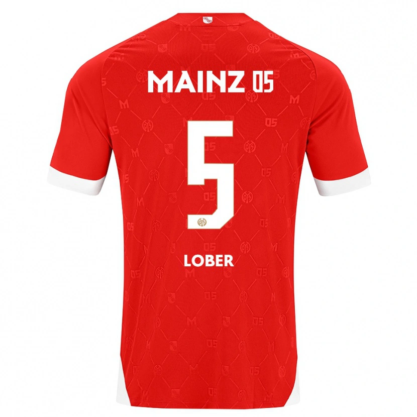 Danxen Dámské Jana Löber #5 Červená Bílá Domů Hráčské Dresy 2026/27 Dres