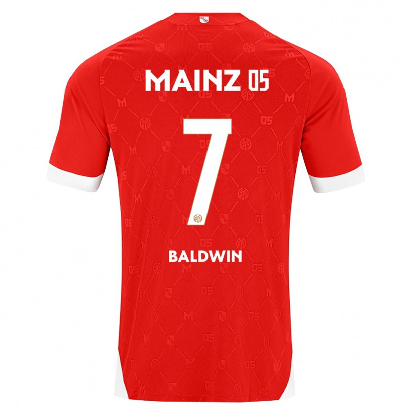 Danxen Dámské Kevin Baldwin #7 Červená Bílá Domů Hráčské Dresy 2026/27 Dres