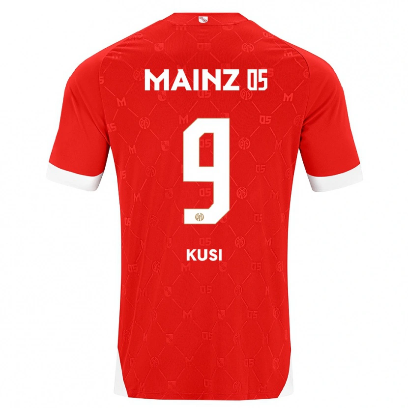Danxen Dámské Jemain Kusi #9 Červená Bílá Domů Hráčské Dresy 2026/27 Dres
