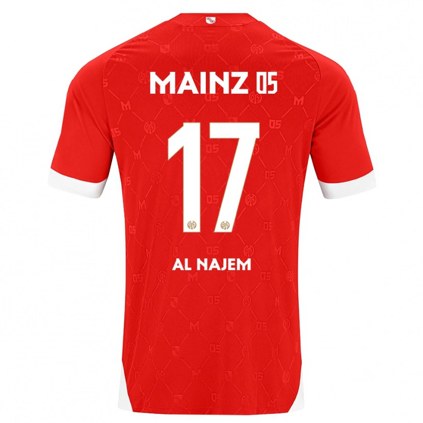 Danxen Dámské Salma Al Najem #17 Červená Bílá Domů Hráčské Dresy 2026/27 Dres
