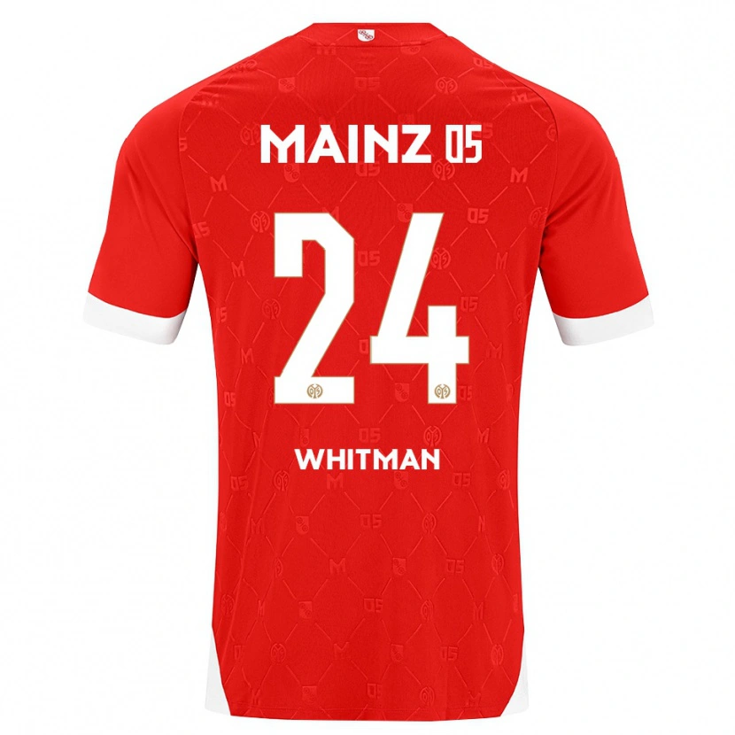 Danxen Dámské Katherine Whitman #24 Červená Bílá Domů Hráčské Dresy 2026/27 Dres