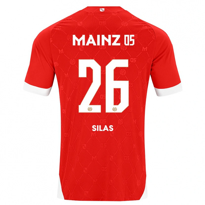 Danxen Dámské Silas Katompa Mvumpa #26 Červená Bílá Domů Hráčské Dresy 2026/27 Dres
