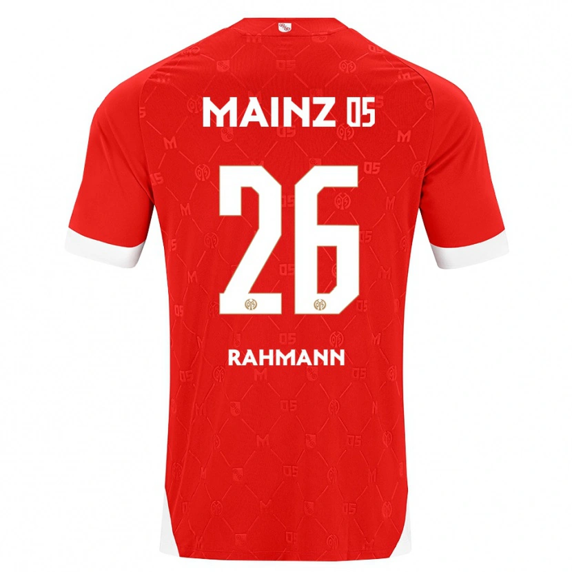 Danxen Dámské Luke Rahmann #26 Červená Bílá Domů Hráčské Dresy 2026/27 Dres