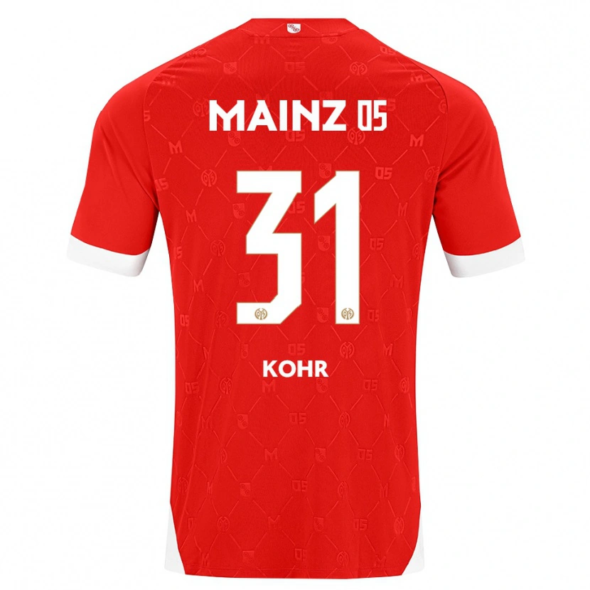 Danxen Dámské Dominik Kohr #31 Červená Bílá Domů Hráčské Dresy 2026/27 Dres