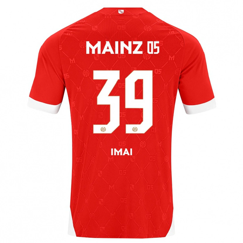 Danxen Dámské Yurina Imai #39 Červená Bílá Domů Hráčské Dresy 2026/27 Dres