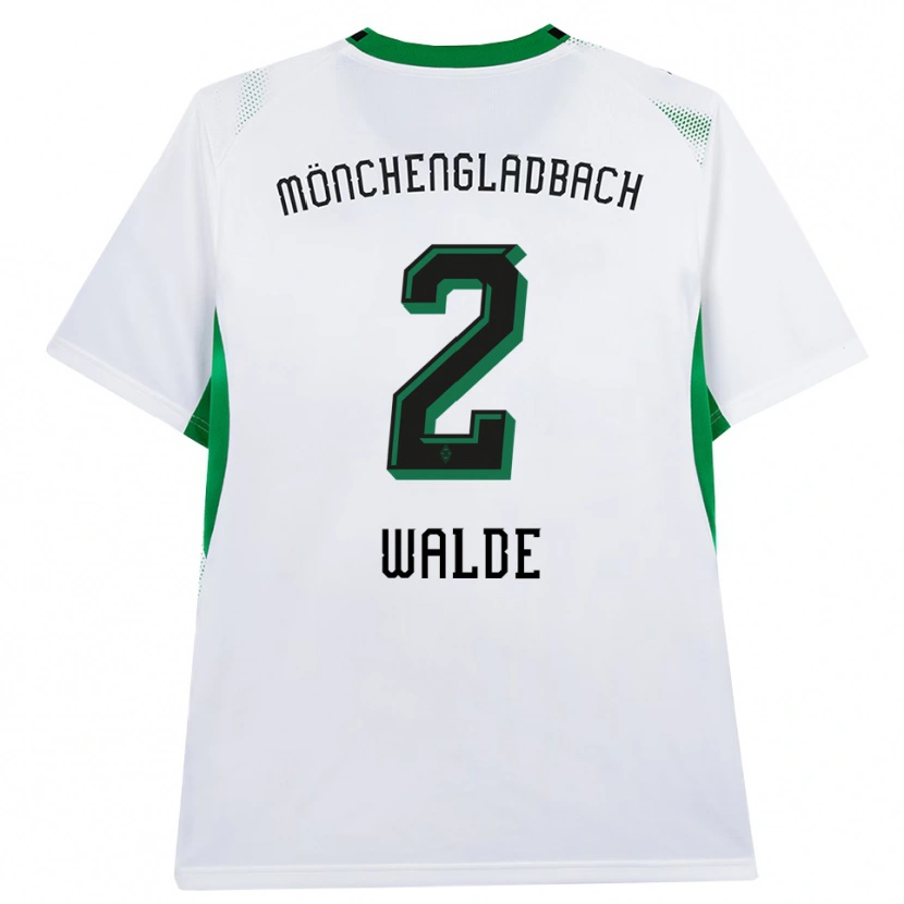 Danxen Dámské Simon Walde #2 Bílá Černá Zelená Domů Hráčské Dresy 2026/27 Dres