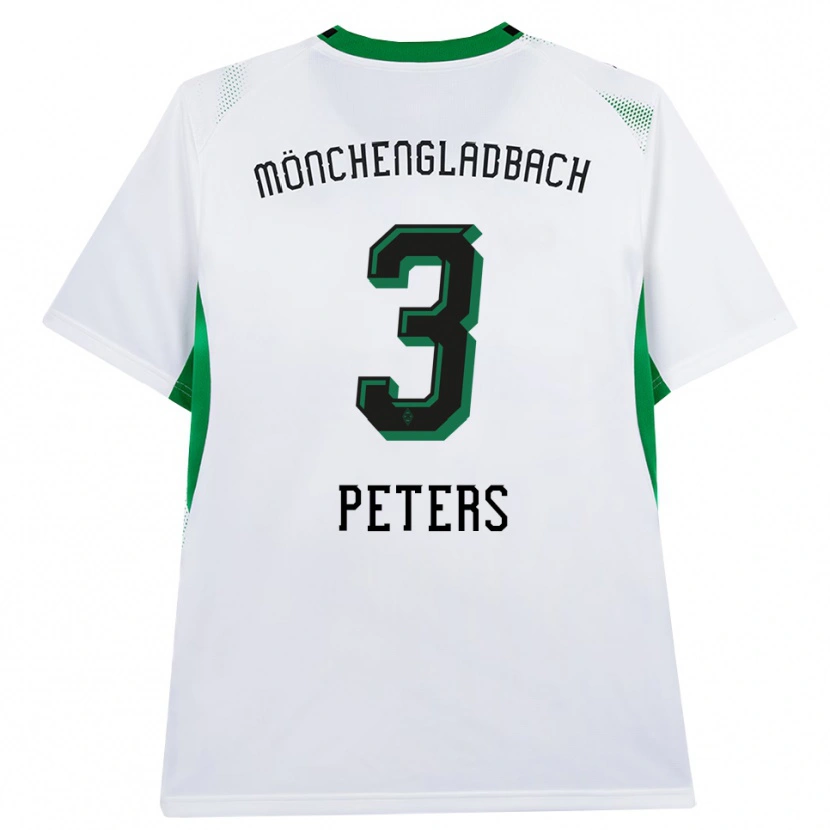 Danxen Dámské Nils Peters #3 Bílá Černá Zelená Domů Hráčské Dresy 2026/27 Dres