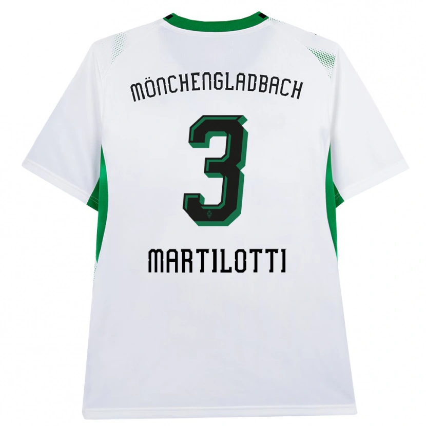 Danxen Dámské Francesco Martilotti #3 Bílá Černá Zelená Domů Hráčské Dresy 2026/27 Dres