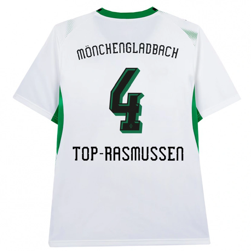 Danxen Dámské Tristan Top-Rasmussen #4 Bílá Černá Zelená Domů Hráčské Dresy 2026/27 Dres