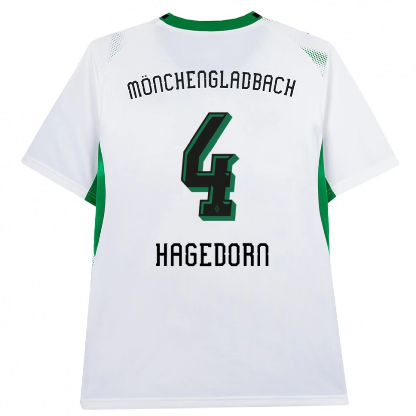 Danxen Dámské Niels Hagedorn #4 Bílá Černá Zelená Domů Hráčské Dresy 2026/27 Dres