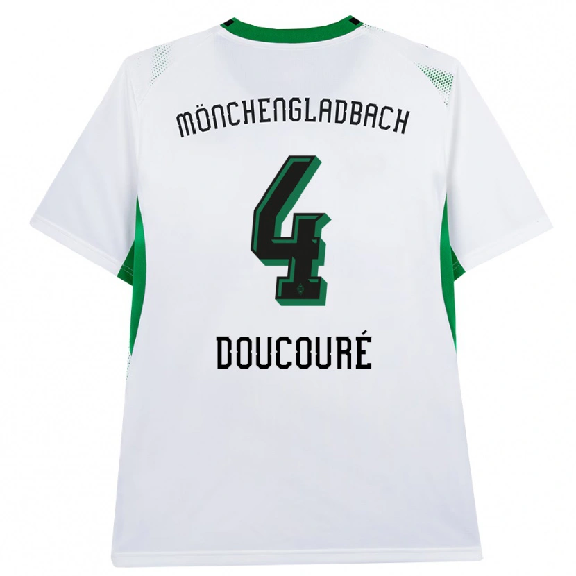 Danxen Dámské Mamadou Doucoure #4 Bílá Černá Zelená Domů Hráčské Dresy 2026/27 Dres