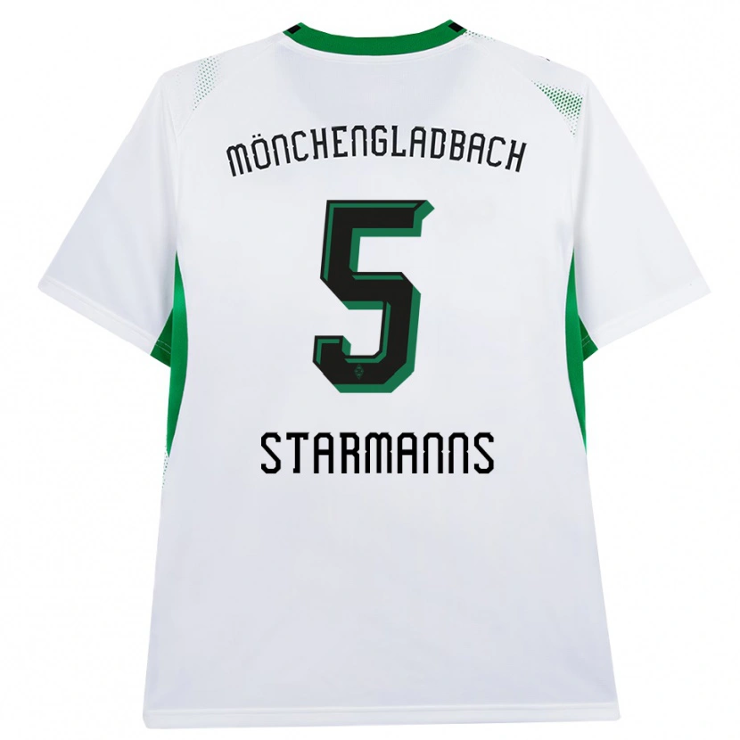 Danxen Dámské Sandra Starmanns #5 Bílá Černá Zelená Domů Hráčské Dresy 2026/27 Dres