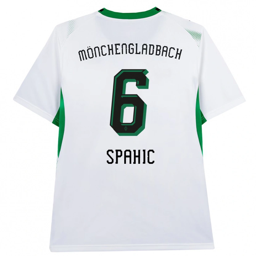 Danxen Dámské Armin Spahic #6 Bílá Černá Zelená Domů Hráčské Dresy 2026/27 Dres