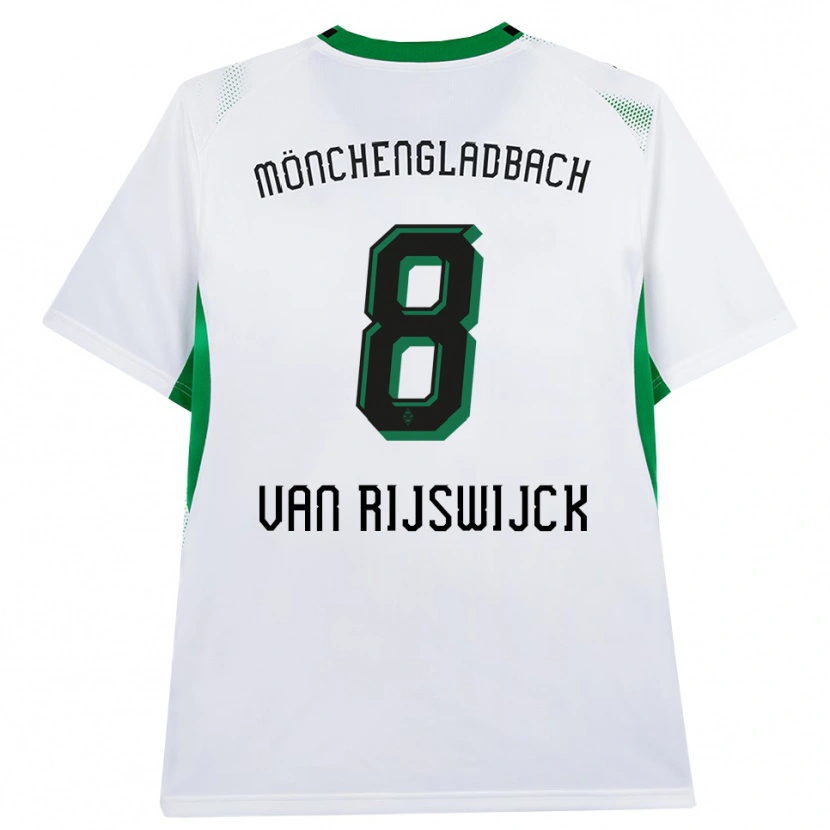Danxen Dámské Britt Van Rijswijck #8 Bílá Černá Zelená Domů Hráčské Dresy 2026/27 Dres