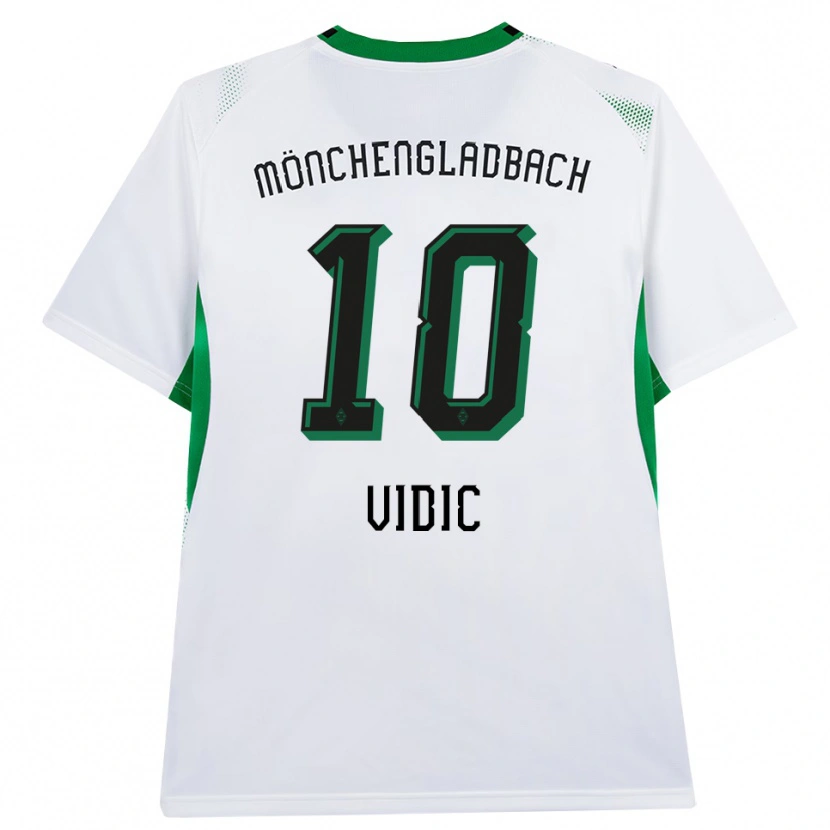 Danxen Dámské Nico Vidic #10 Bílá Černá Zelená Domů Hráčské Dresy 2026/27 Dres