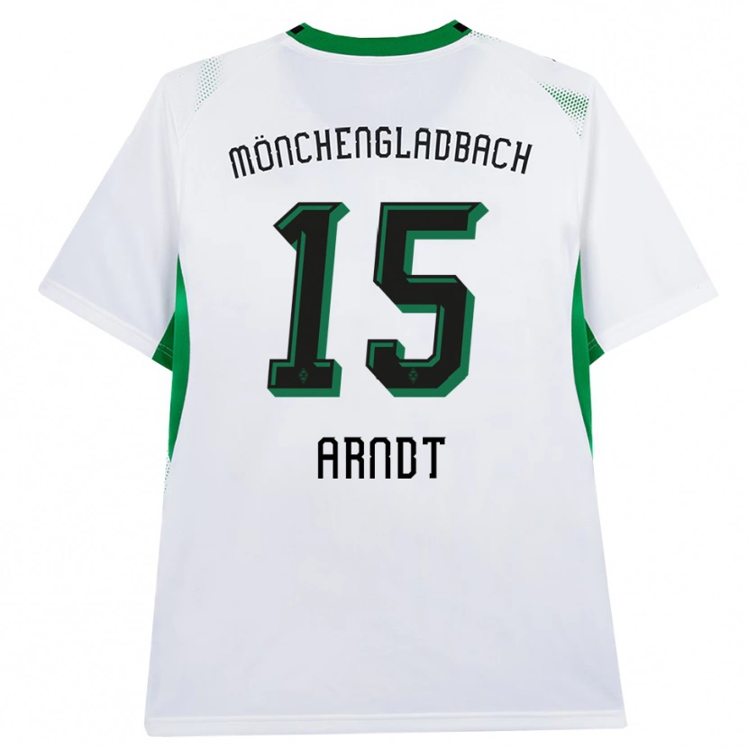 Danxen Dámské Leo Arndt #15 Bílá Černá Zelená Domů Hráčské Dresy 2026/27 Dres