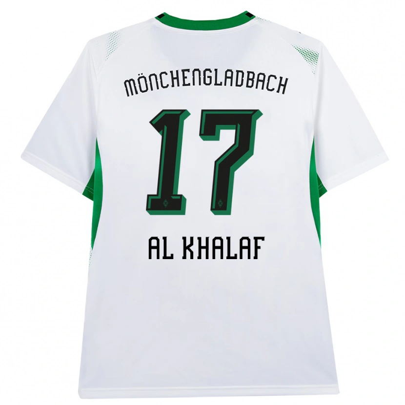 Danxen Dámské Abdul Al-Khalaf #17 Bílá Černá Zelená Domů Hráčské Dresy 2026/27 Dres