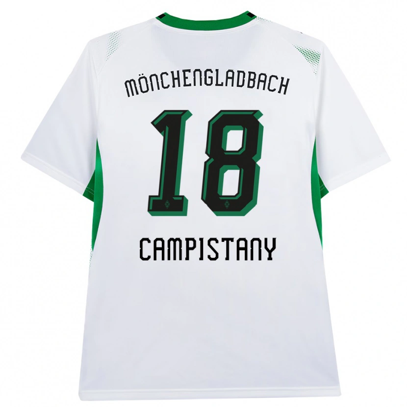Danxen Dámské Erik Corominas Campistany #18 Bílá Černá Zelená Domů Hráčské Dresy 2026/27 Dres