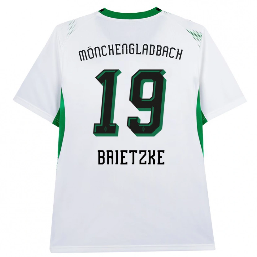 Danxen Dámské Yvonne Brietzke #19 Bílá Černá Zelená Domů Hráčské Dresy 2026/27 Dres