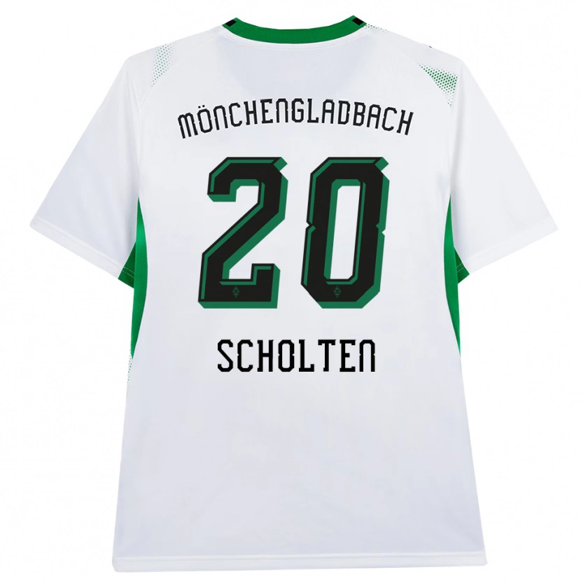 Danxen Dámské Kiki Scholten #20 Bílá Černá Zelená Domů Hráčské Dresy 2026/27 Dres