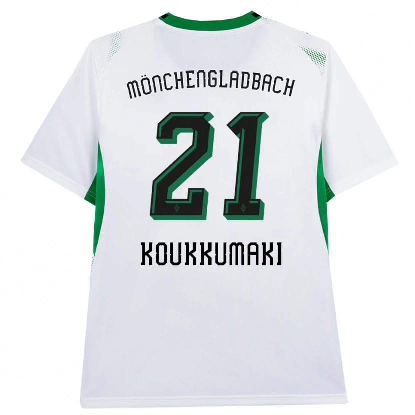 Danxen Dámské Taavi Koukkumäki #21 Bílá Černá Zelená Domů Hráčské Dresy 2026/27 Dres