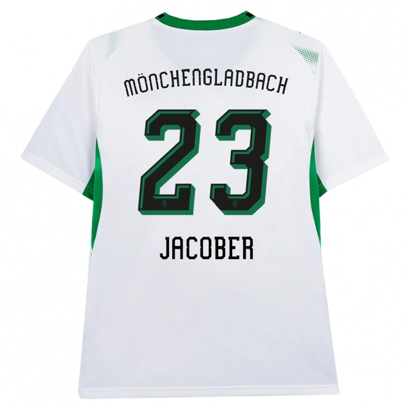 Danxen Dámské Magdalena Jacober #23 Bílá Černá Zelená Domů Hráčské Dresy 2026/27 Dres