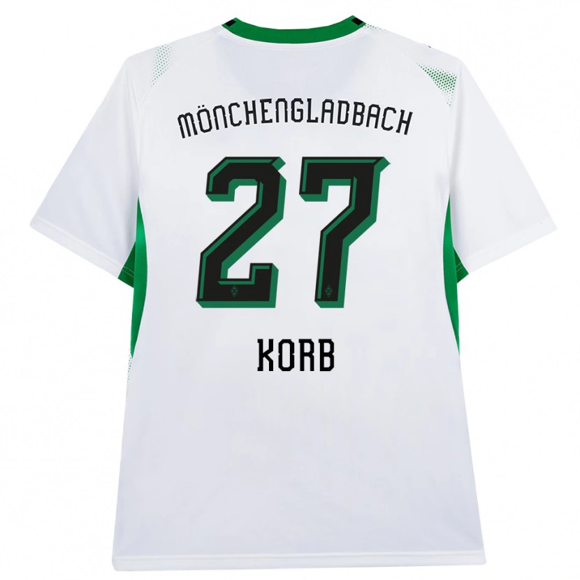 Danxen Dámské Julian Korb #27 Bílá Černá Zelená Domů Hráčské Dresy 2026/27 Dres