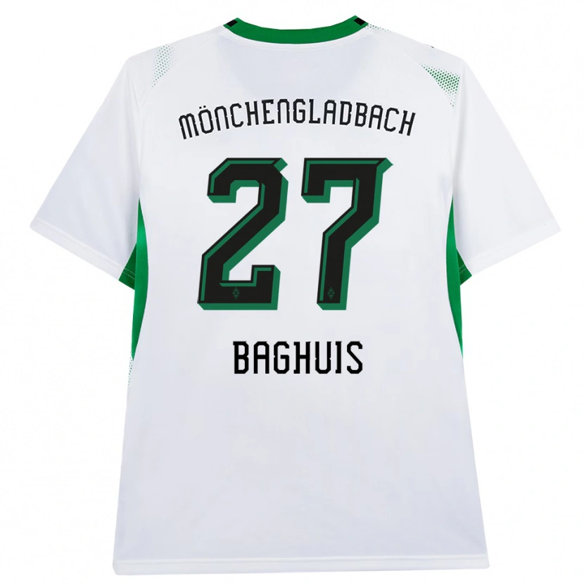 Danxen Dámské Chantal Baghuis #27 Bílá Černá Zelená Domů Hráčské Dresy 2026/27 Dres