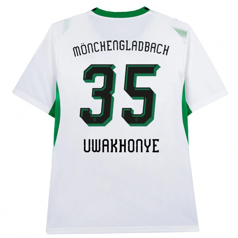 Danxen Dámské Josiah Uwakhonye #35 Bílá Černá Zelená Domů Hráčské Dresy 2026/27 Dres