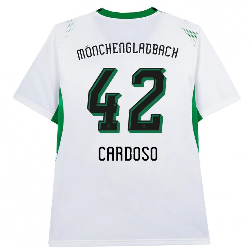 Danxen Dámské Tiago Pereira Cardoso #42 Bílá Černá Zelená Domů Hráčské Dresy 2026/27 Dres