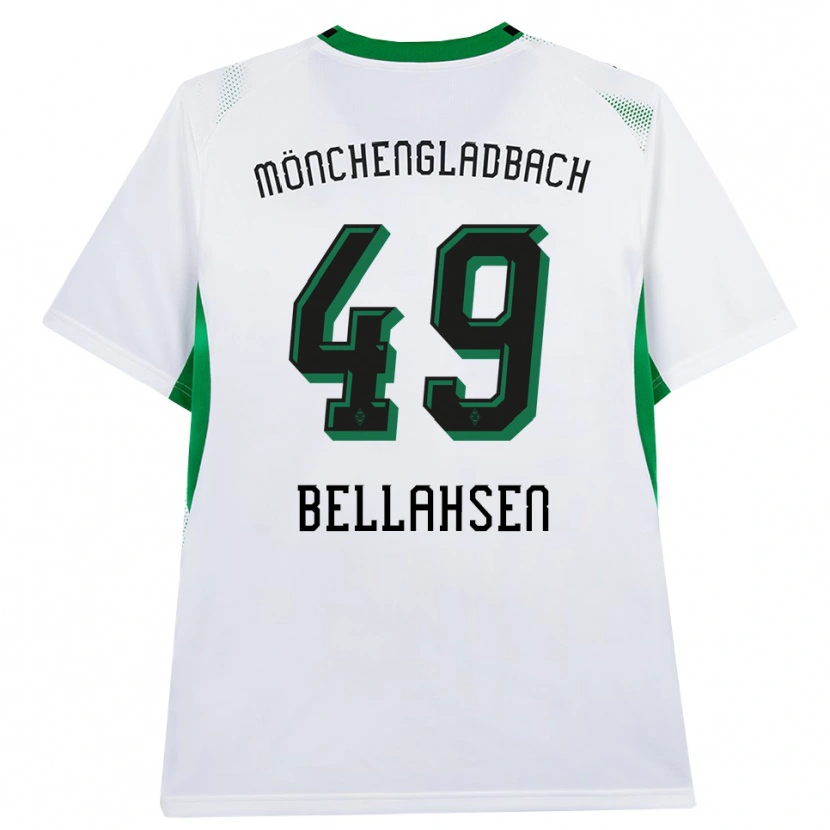 Danxen Dámské Joseph Bellahsen #49 Bílá Černá Zelená Domů Hráčské Dresy 2026/27 Dres